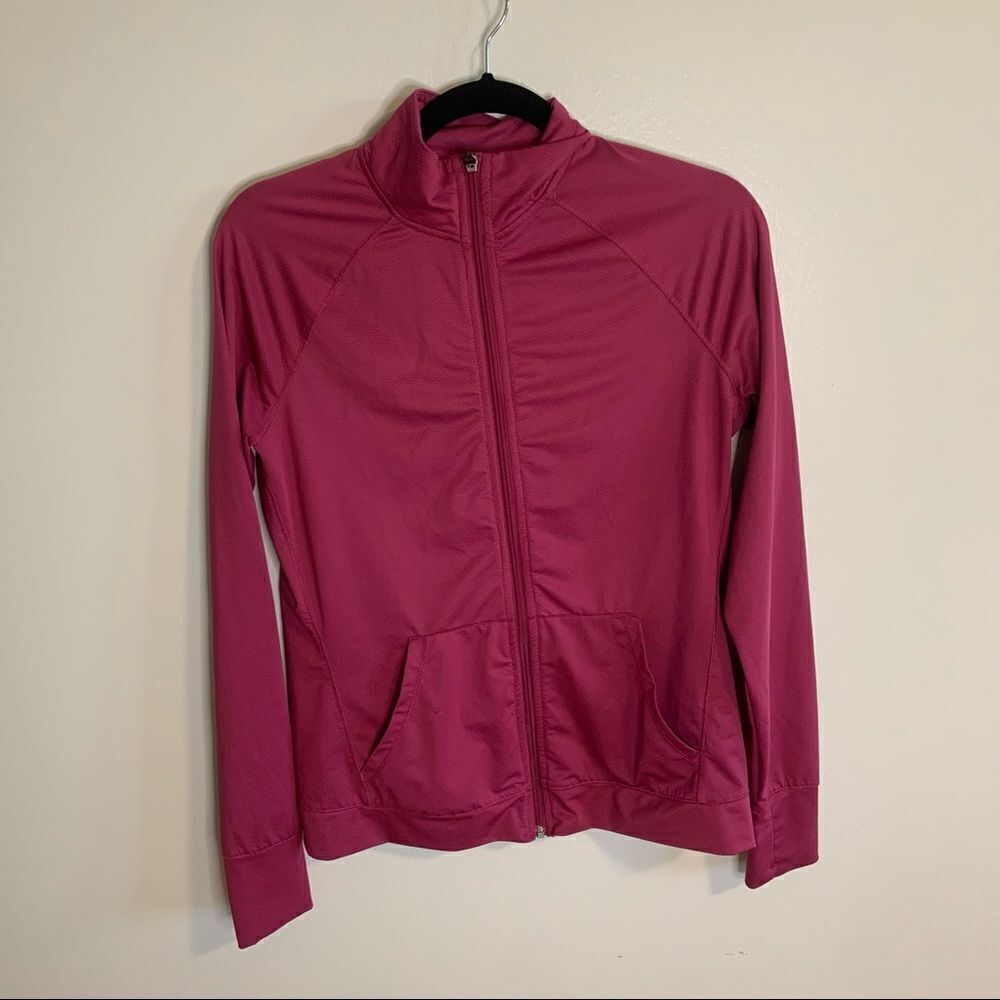 Joe Fresh Active Magenta Lightweight Jacket Size Medium